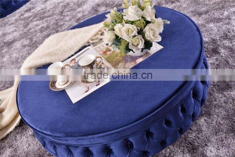 Living Room Classical french Furniture Fabric Button Tufted Corner Sofa AL043