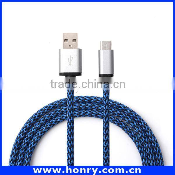 Nylon Braided Type C Cable USB3.0 Data and Charging Cable for new phone