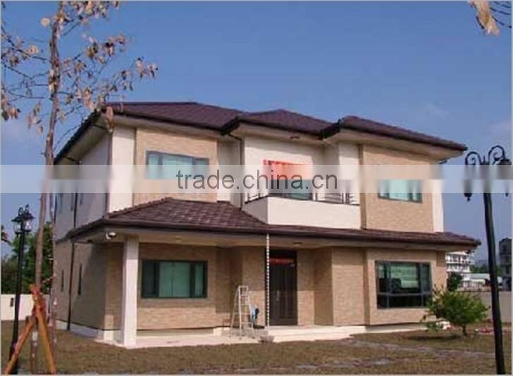 Modern drawing prefab log house/log villa