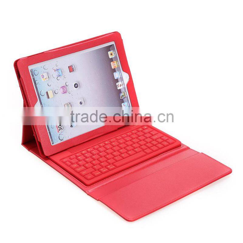 Bluetooth Keyboard for Ipad2 for Ipad3 ,leather cover for samsung Phone