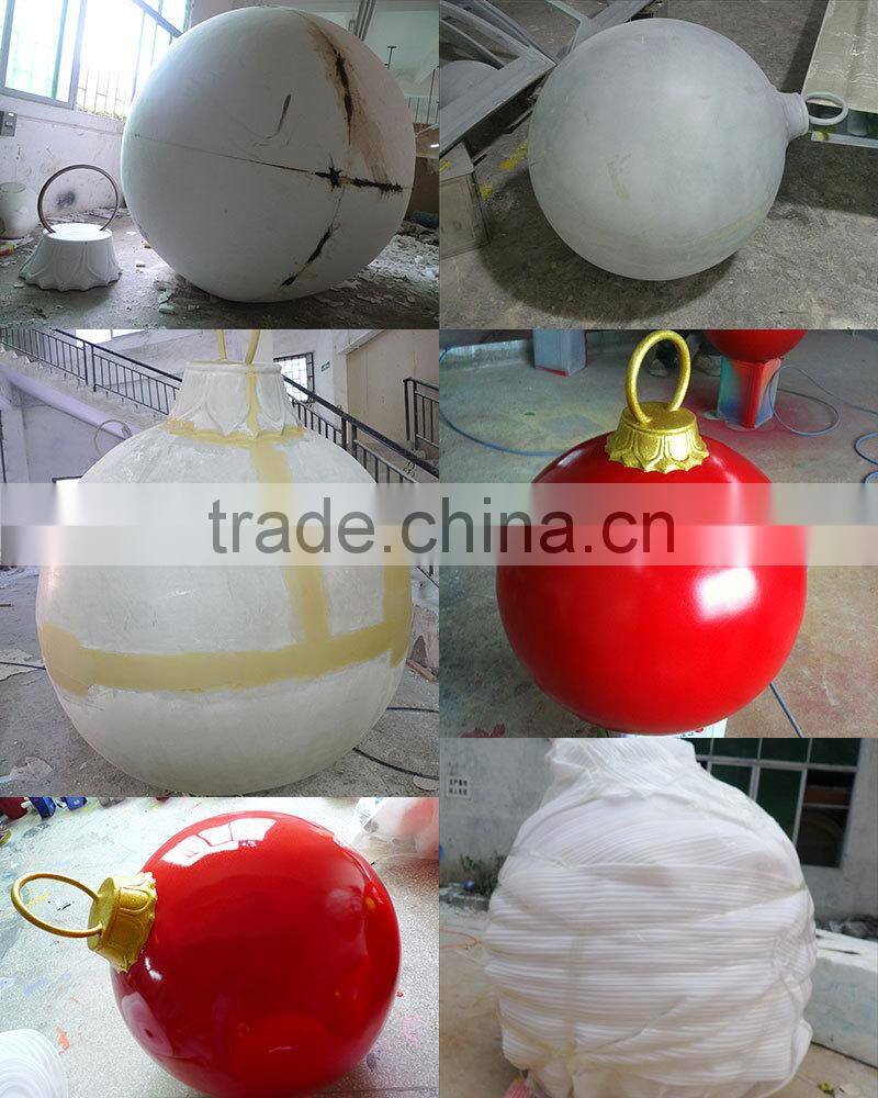 Christmas balls hand made Fibreglass Festival Balls, figures, large ornaments in bulk for decorating