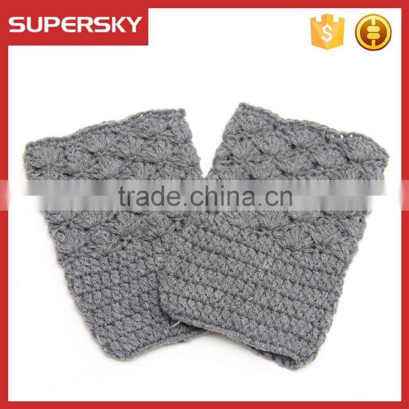 A-1266 stretchy hand knit boot cuffs lady crochet knit boot socks toppers women crochet boot cuffs warmer