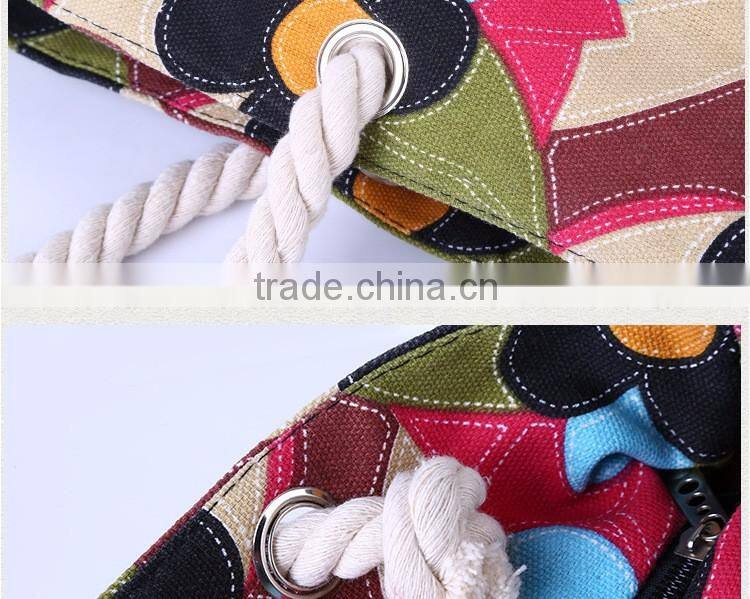 Newest wholesale chevron jute tote bag beach bags canada