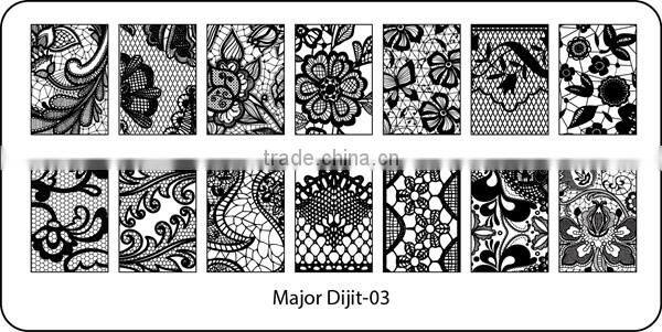 Major 07 hot new nail art plate,2016 nail art plate