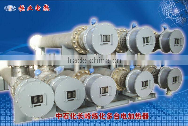 stailess steel Flange Tubular electric thermal fluid heater