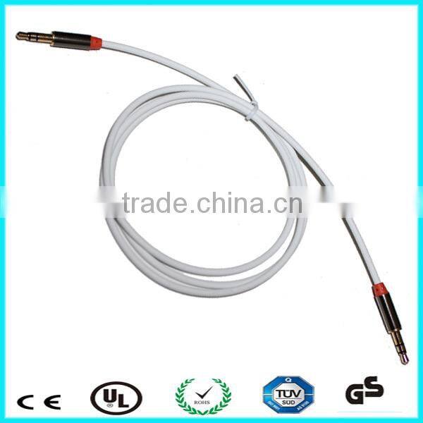 Extension TPE 1.2m dual male to male 3.5mm stereo audio cable