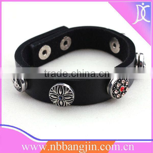 2013 New Products,Leather Button Bracelet,Smart Bracelet,Alibaba China
