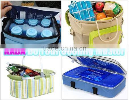 catering plastic freezer reusable gel ice box for cold transportation