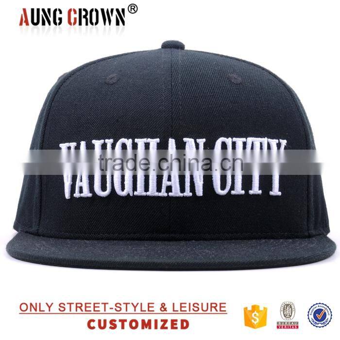 3D puff embroidery snapback cap