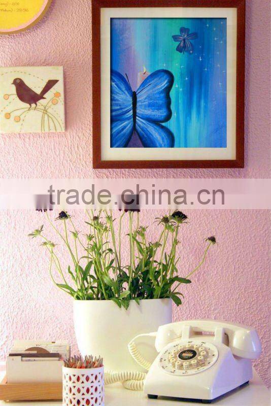 abstract handmade oil paintings of butterflies