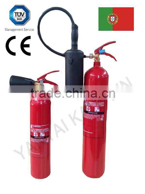 CE EN3 Approval Portable Portugal CO2 Fire Extinguisher(Alloy steel)
