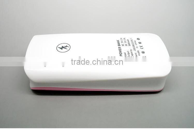 Real full capacity 6000mah mobile phone power bank charger with power indicator