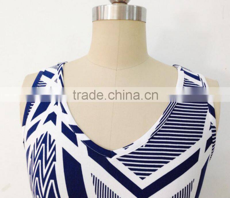 women printing dress