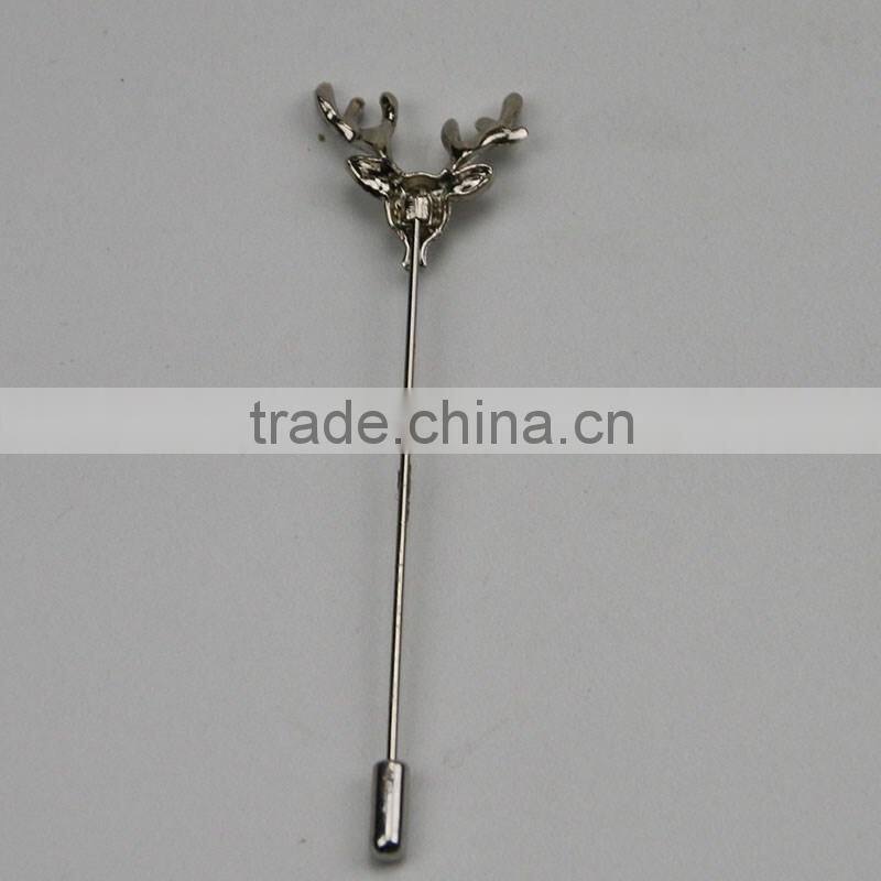 2016 Men Brooch Flower Lapel Pin Suit Boutonniere Fabric Pin Button Stick Flower Brooches Pin For Weddiing