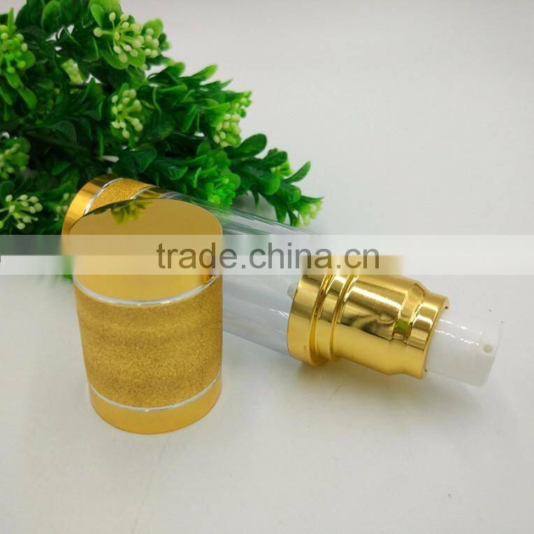 hot stamping white care shower skin care airless cream jar/pump bottle