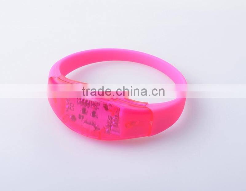 Voice Activated Noise Flashing Bracelet,silicon led bracelet