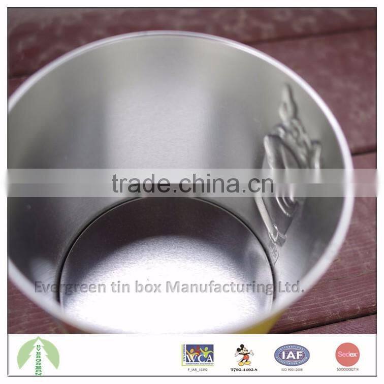 12.7*10.2 cm 0.23mm thickness metal tin bucket for household