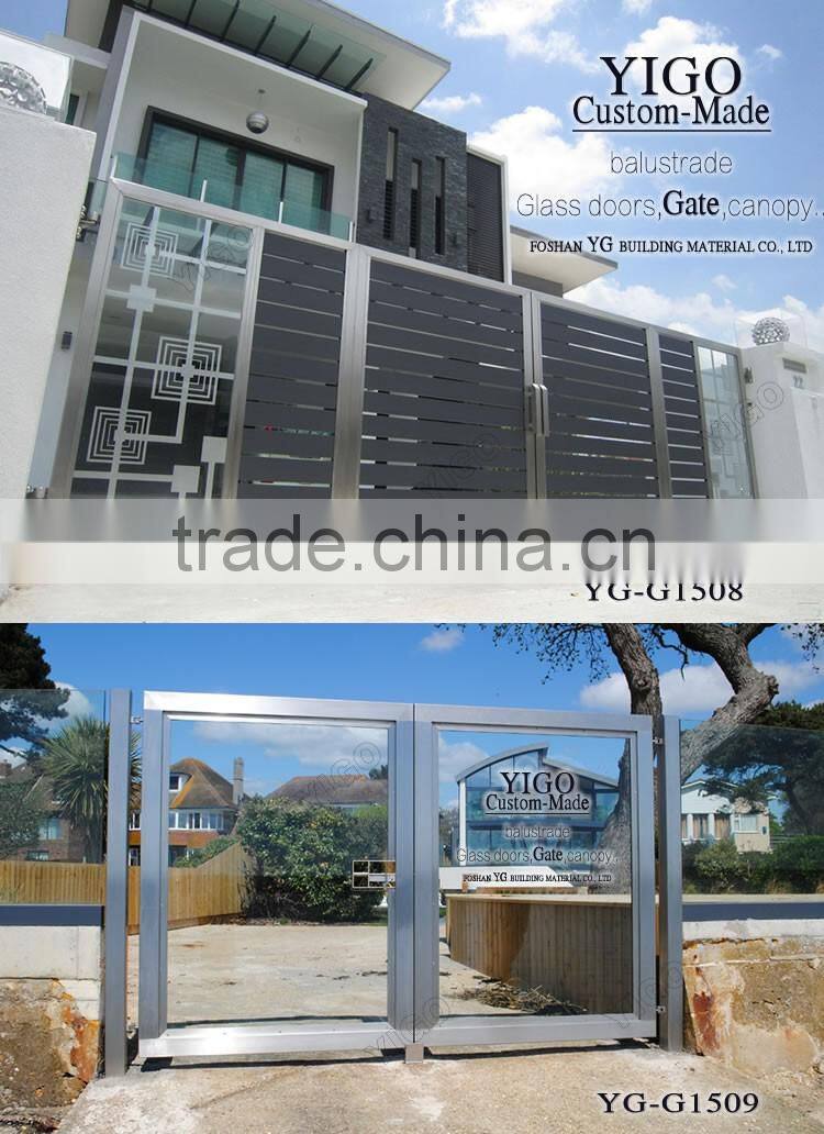Glass Stainless steel gate, stainless steel door