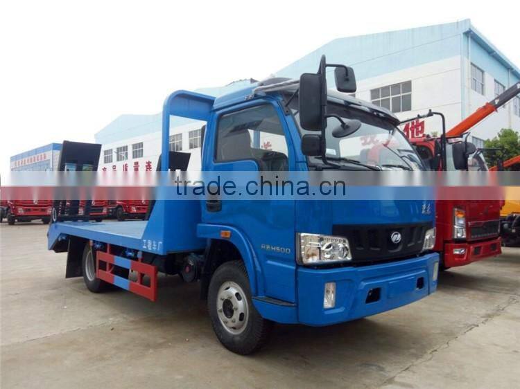 2016 China high quality carrier towing truck sale flatbed wrecker trucks