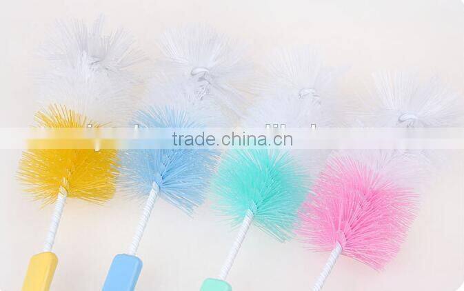 Hot selling 2PCS Milk-Bottle Cleaning Brush/baby bottle cleaning brush