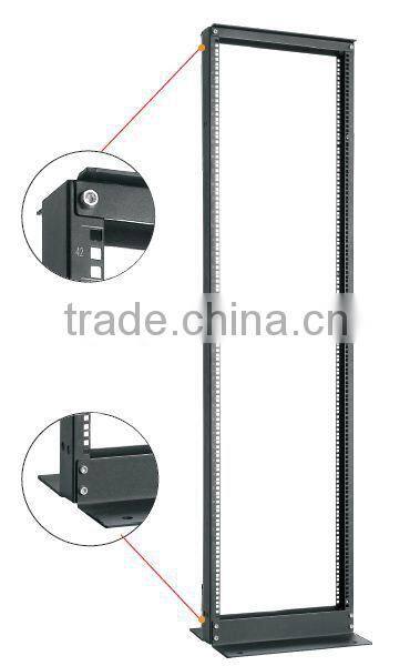 2 posts open frame rack for server