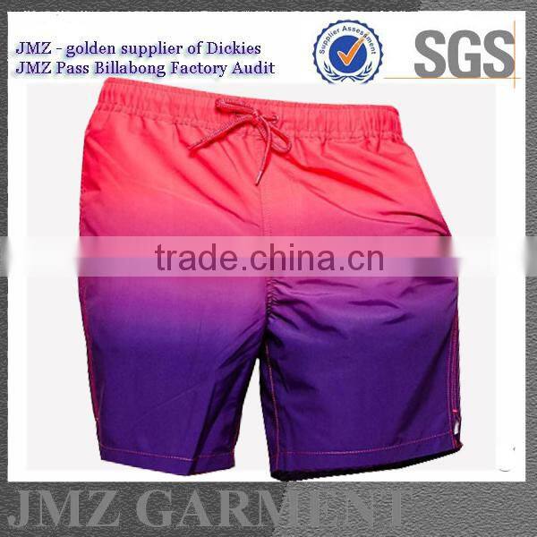 wholesale custom OEM polyester beach shorts swimwear for young teen boys your own design new products 2016 low moq Alibaba