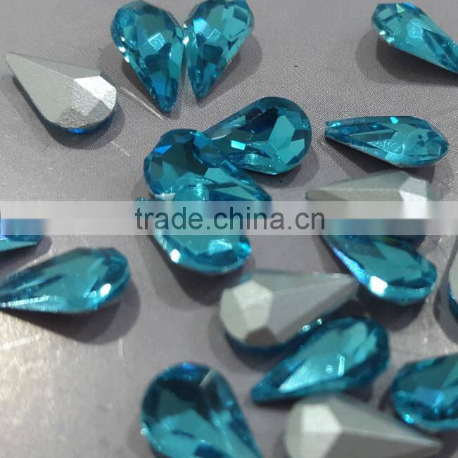 Factory Wholesale Perfect Shining 6x10mm Marquise Shaped Stone For Luxury Decoration Loose Pointback Gemstone