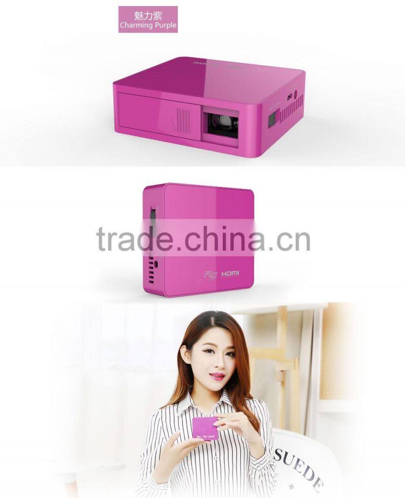 UC50 Mini DLP Pico LED Projector for Smartphones Tablets and Laptops