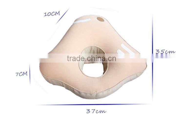 Plush Pink Lovely Foam Particle Nap Pillow for Students and Office Workers