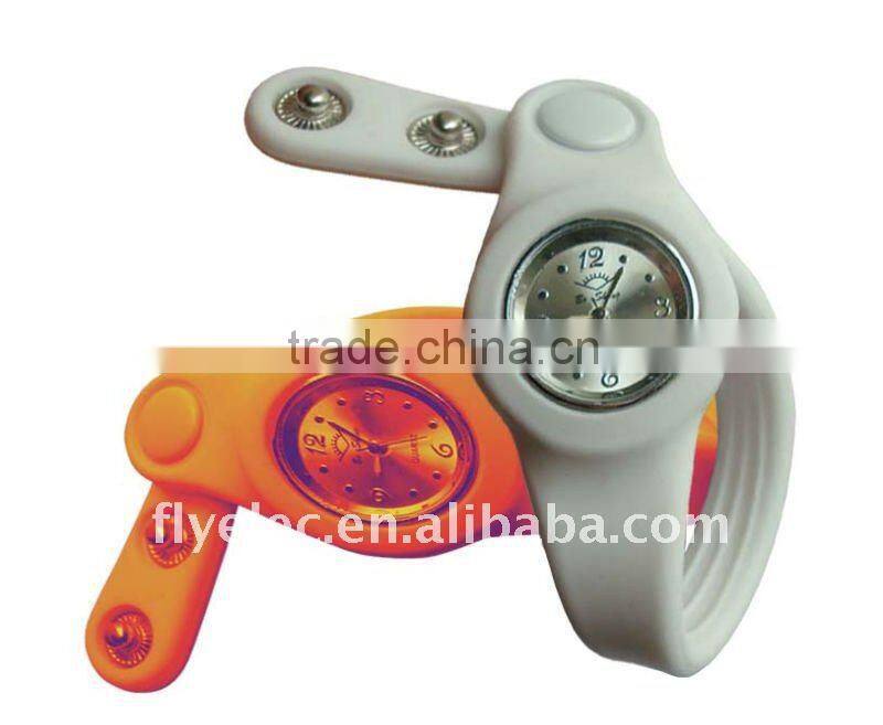 Long Band Buckle Silicone Watch