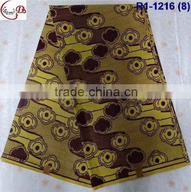 R1-1216 (1-4) new arrival Jacquard style Real java wax african wax print fabric wax
