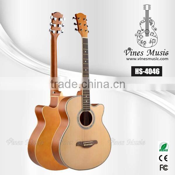 China factory custom pratice acoustic basswood guitar