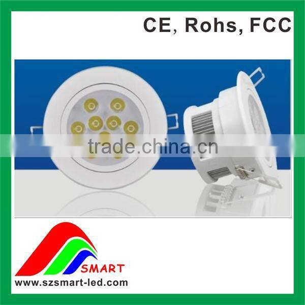 Square aluminum housing led ceiling downlight