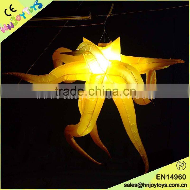Party decoration inflatable led jelly fish lamp