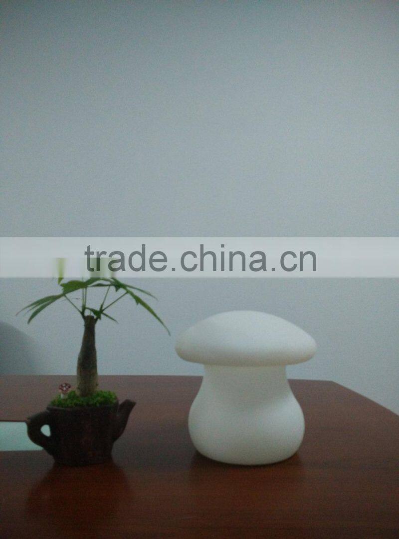 indoor battery led operated mushroom table lamp