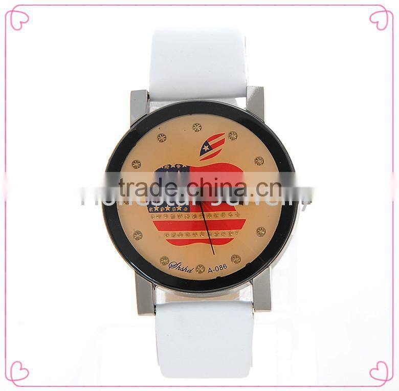 HONESTAR Most Popular Quartz USA Flag Logo Watch For School Girl Watch