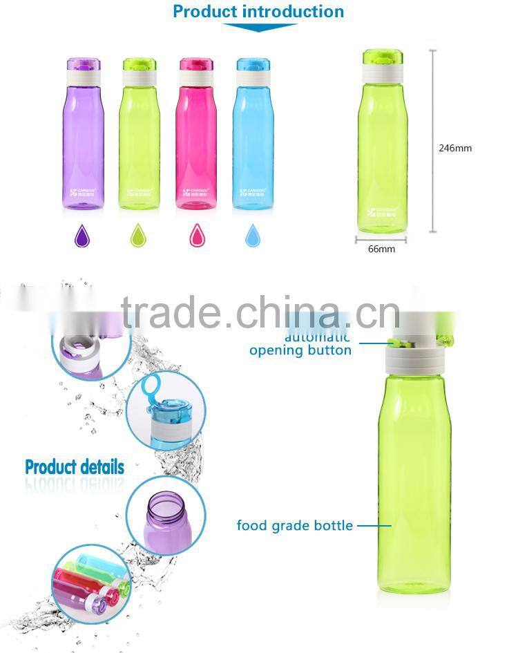 Wholesale 670ml BPA free flip plastic water bottle