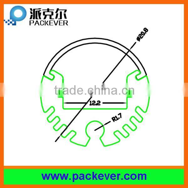 Round aluminium extrusion profile 20*20mm for flexible LED strips