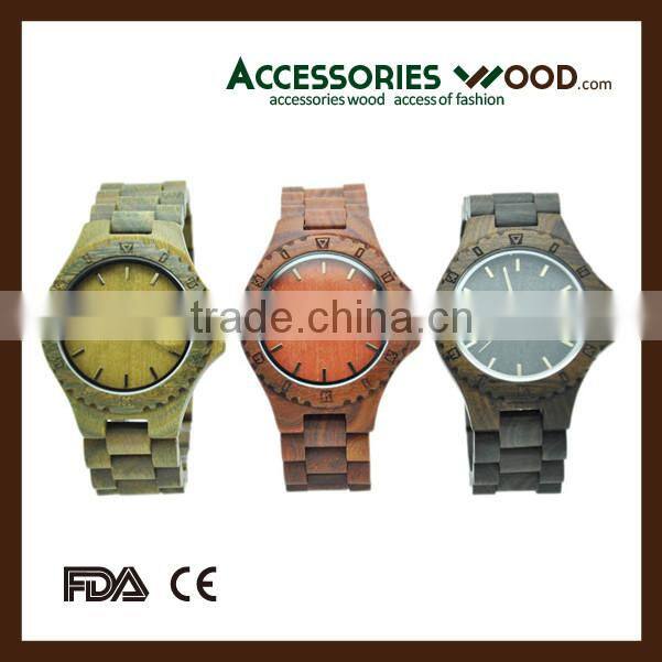 wooden watch custom logo colorful watch unisex