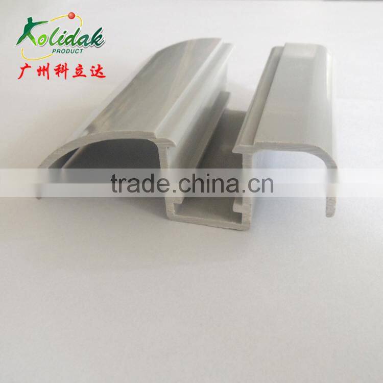 Gray plastic profile products extrusion
