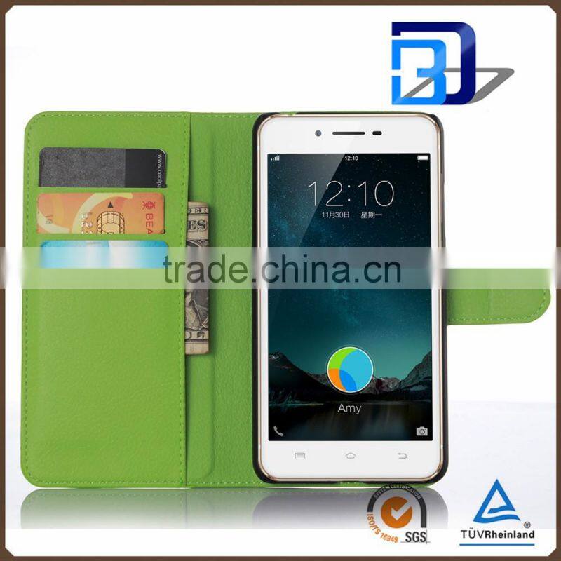 for vivo x6 plus cover case, Litchi Design Credit Card Wallet Stand Flip leather case for Vivo X6 Plus mobile phone cover