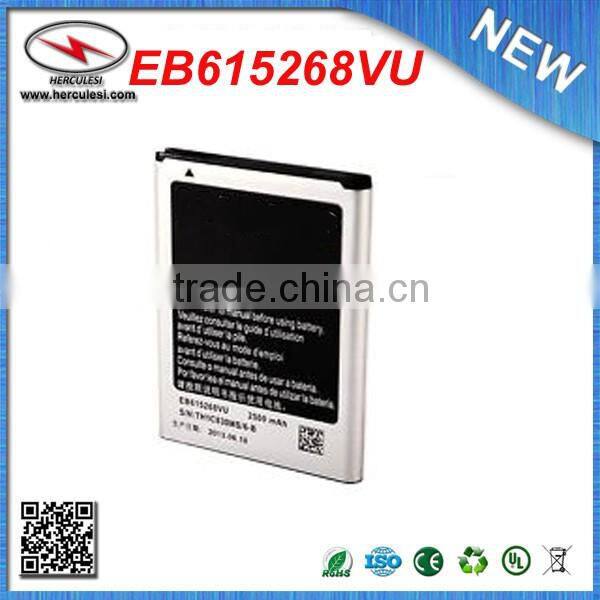 100% New Battery EB615268VU For Samsung I889 I9220 N7000 2500mAh P
