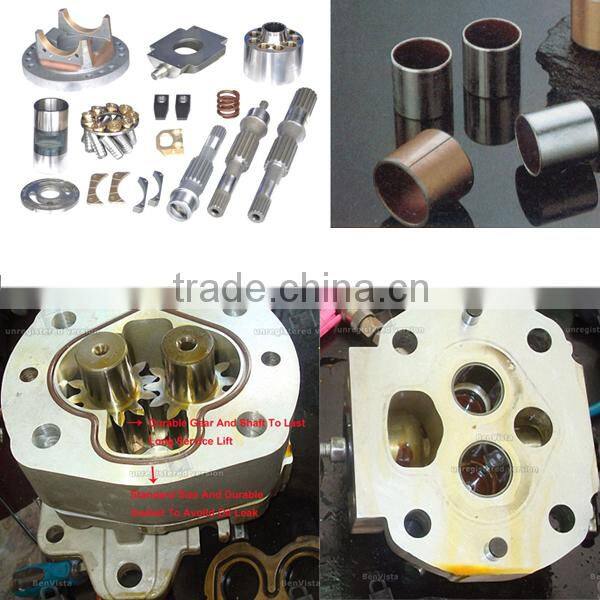 705-51-10020 Tandem Pump Assy,Stainless Steel Gear Pumps For Excavator PC200-2/PC220-2