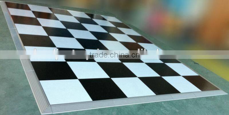 Portable Flooring, Dance Floor, Demountable Flooring. Black & White