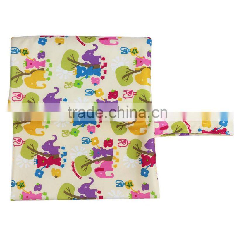 2016 new design printed pul with fleece baby changing mat