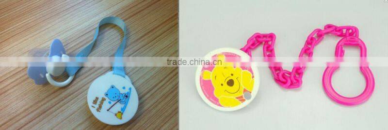 Wholesale wooden bead baby holder chain baby pacifier chain