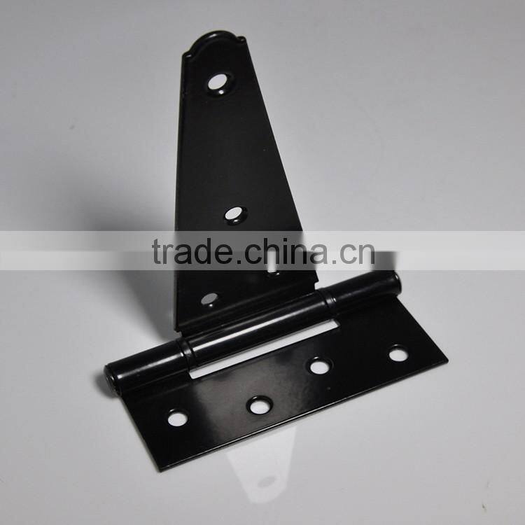 Iron Zinc Plated Black American Heavy Duty T Hinge for Wooden Door