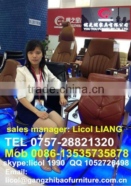 high back office furniture with aluminium arms AB-121