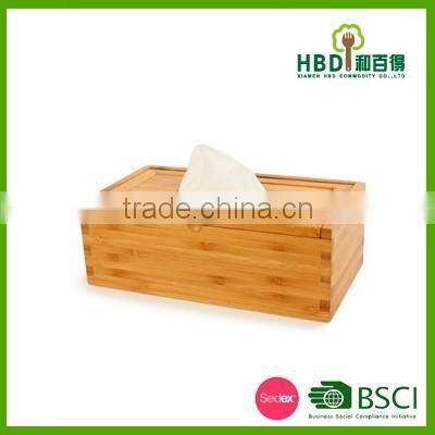 Promotional bamboo napkin box,wood tissue box,bamboo paper holder