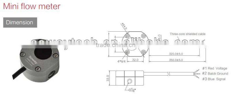 High precision fuel flow meter 0.05~16LPM